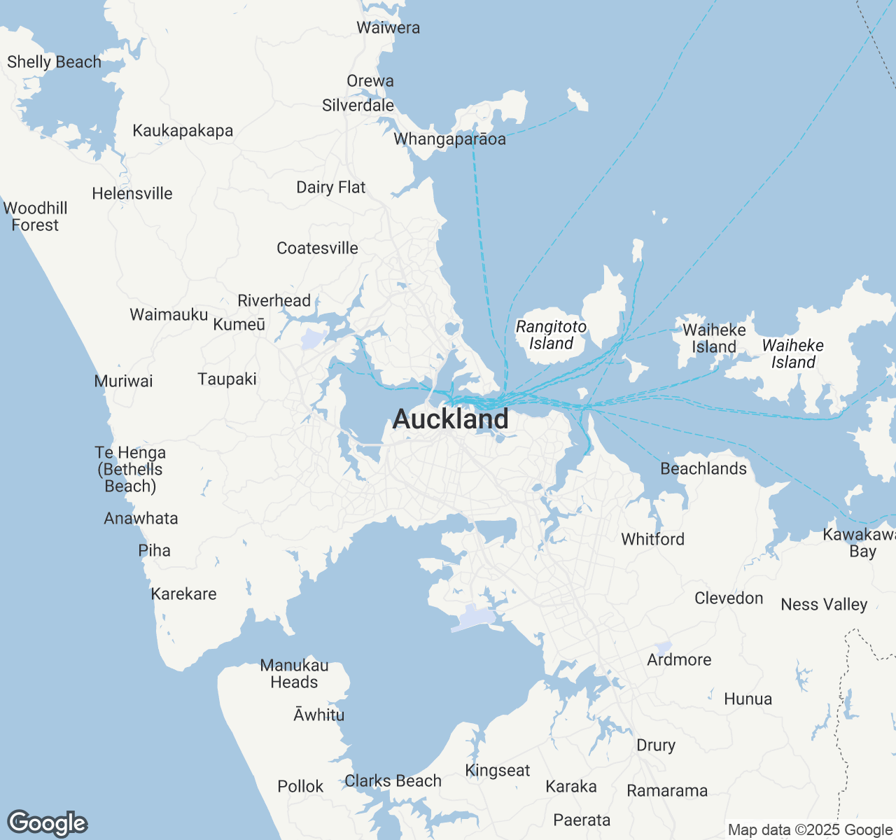 Map of Auckland