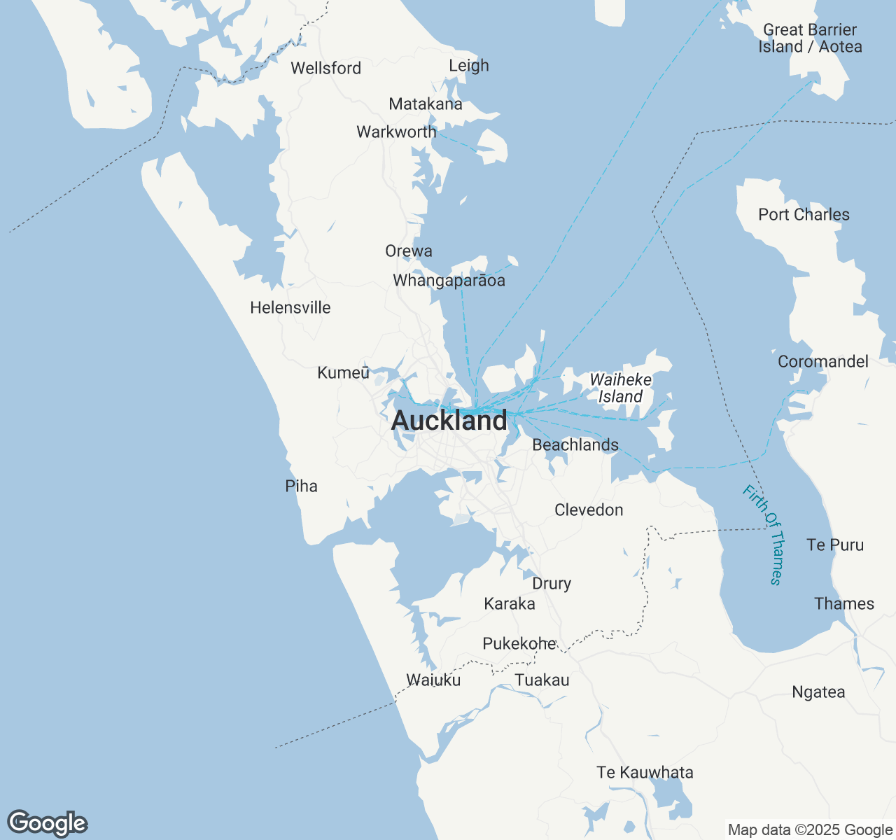 Map of Auckland